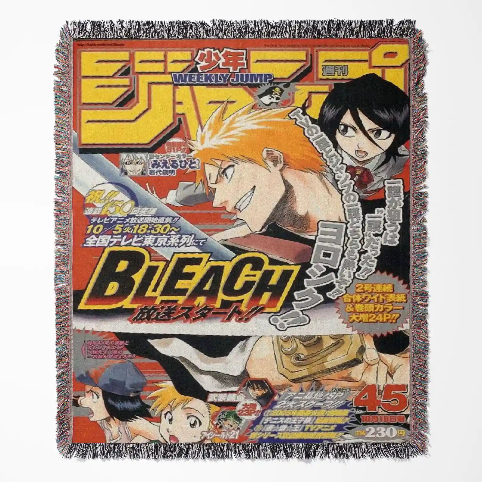 Bleach Anime Woven Throw Blanket Tapestry – Personality Anime Room Decor Gift-Ⅴ