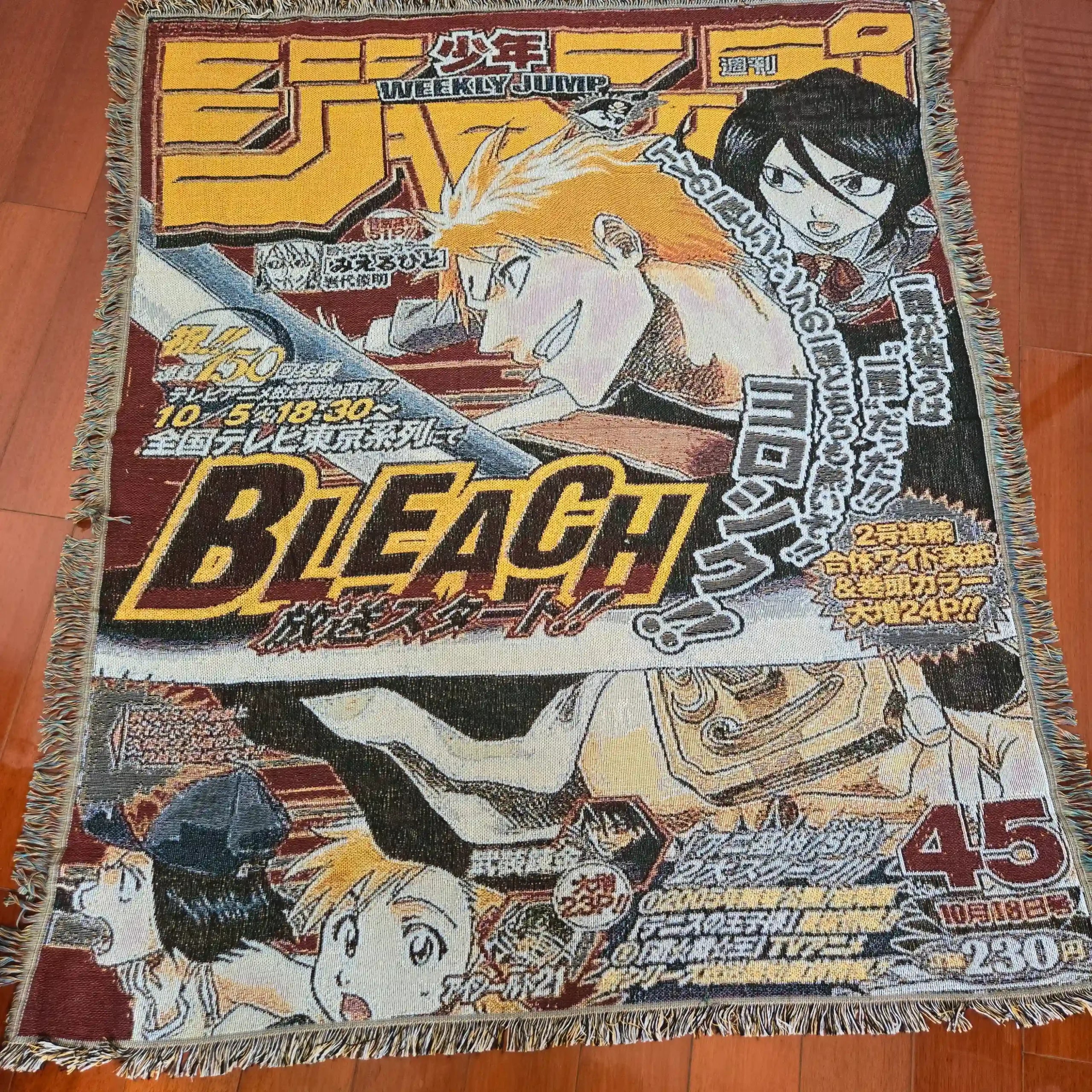 Bleach Anime Woven Throw Blanket Tapestry – Personality Anime Room Decor Gift-Ⅴ