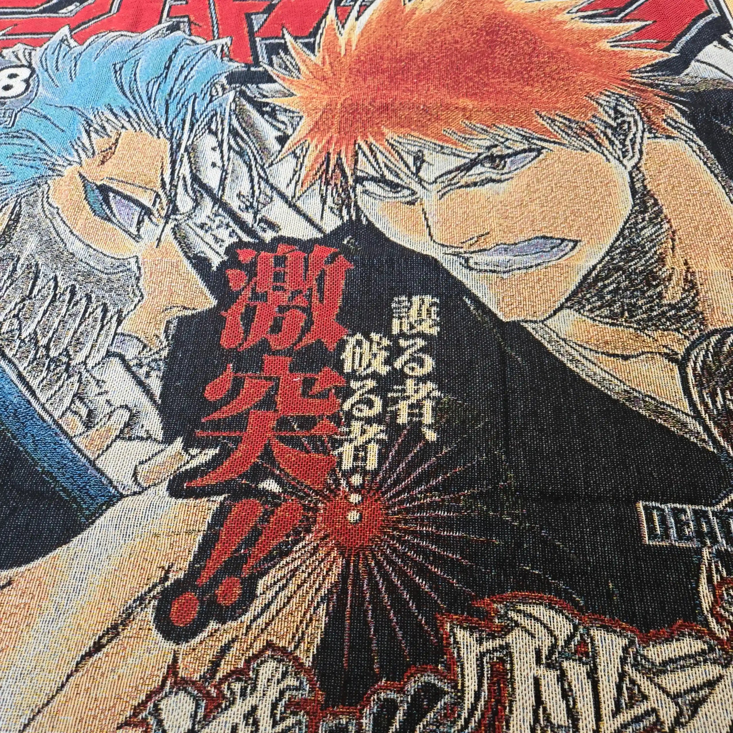 Bleach Anime Woven Throw Blanket Tapestry – Personality Anime Room Decor Gift-Ⅳ