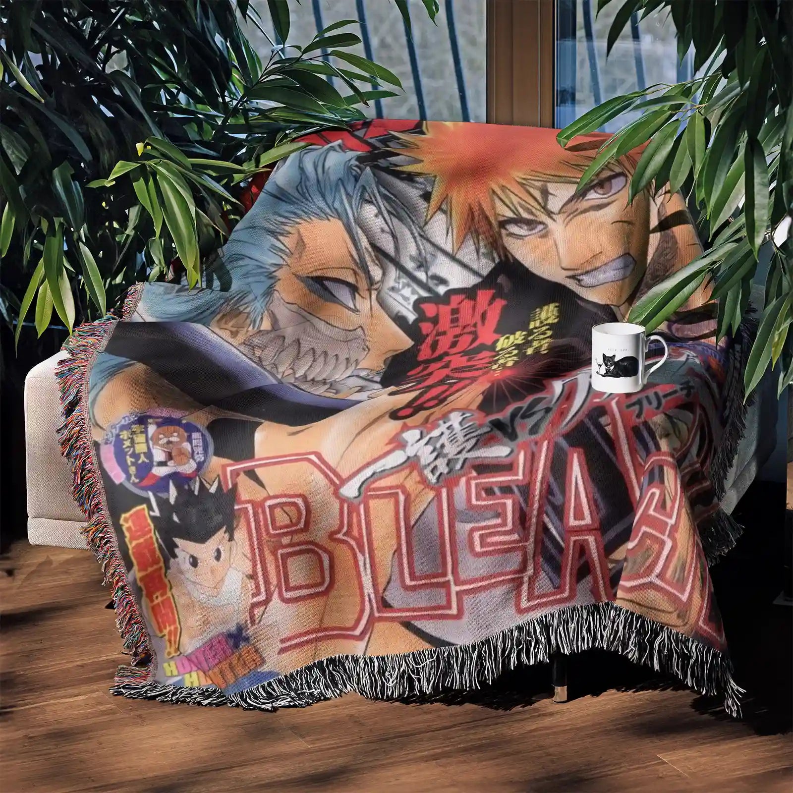 Bleach Anime Woven Throw Blanket Tapestry – Personality Anime Room Decor Gift-Ⅳ