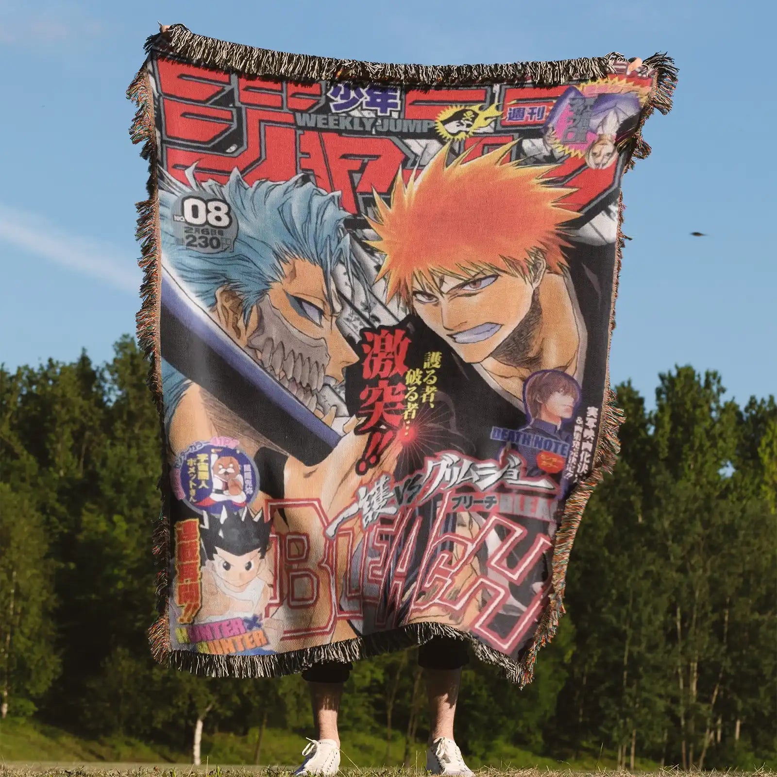 Bleach Anime Woven Throw Blanket Tapestry – Personality Anime Room Decor Gift-Ⅳ