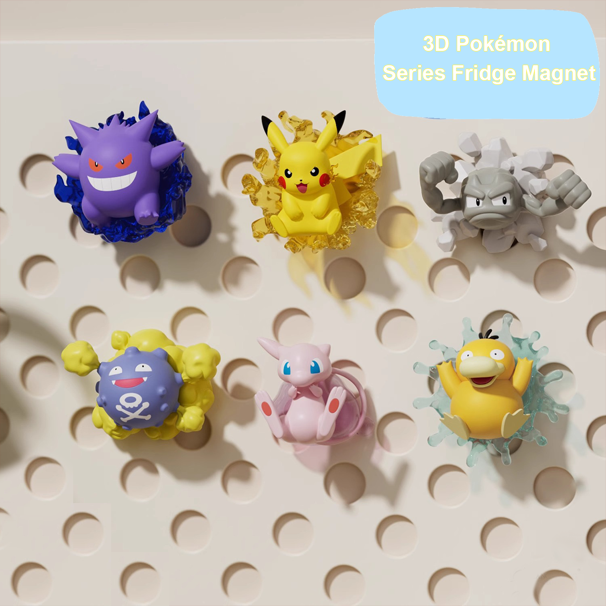 Pokémon Three-dimensional Refrigerator Stickers Series