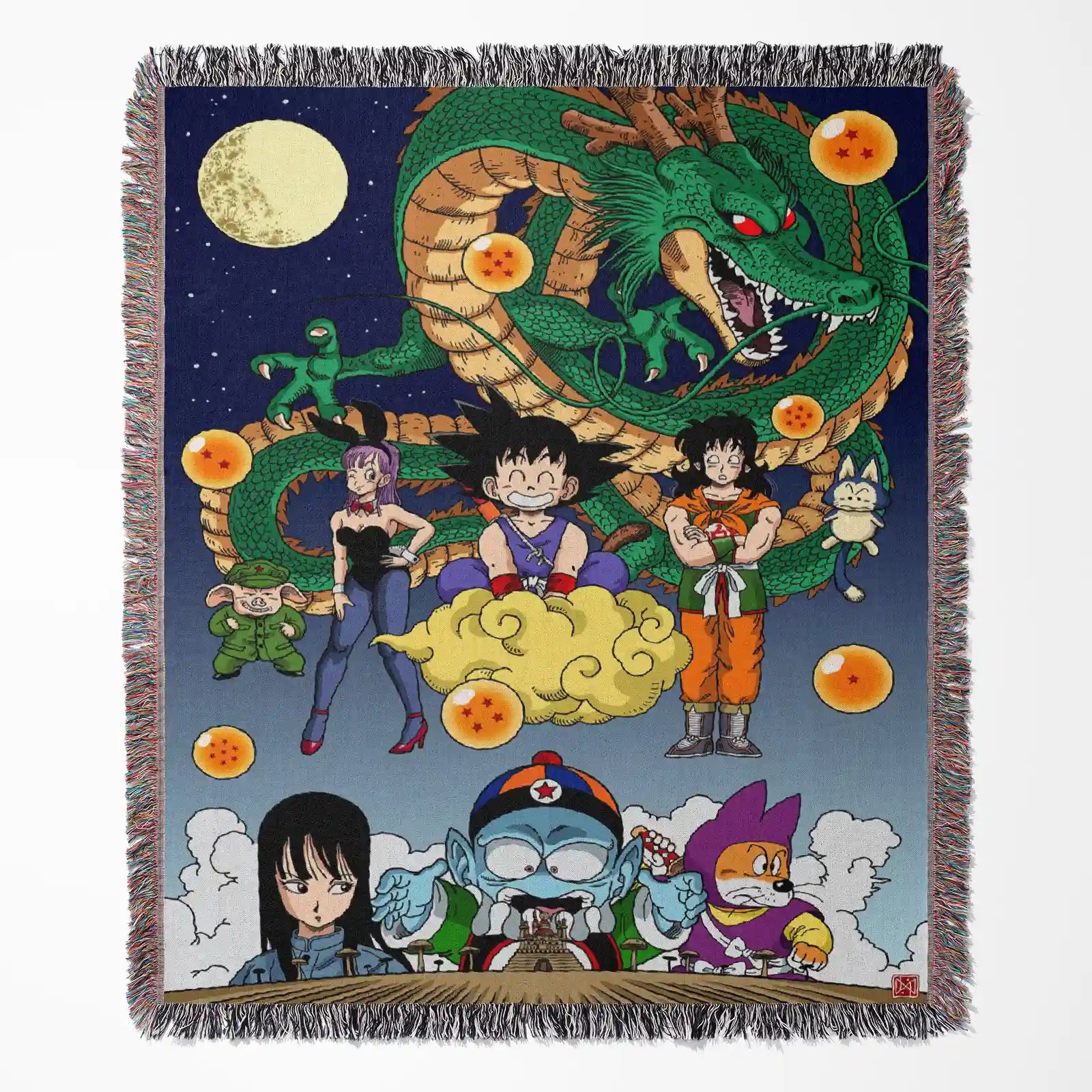 Dragon Ball Woven Throw Blanket Tapestry – Personality Anime Room Decor Gift-Ⅱ