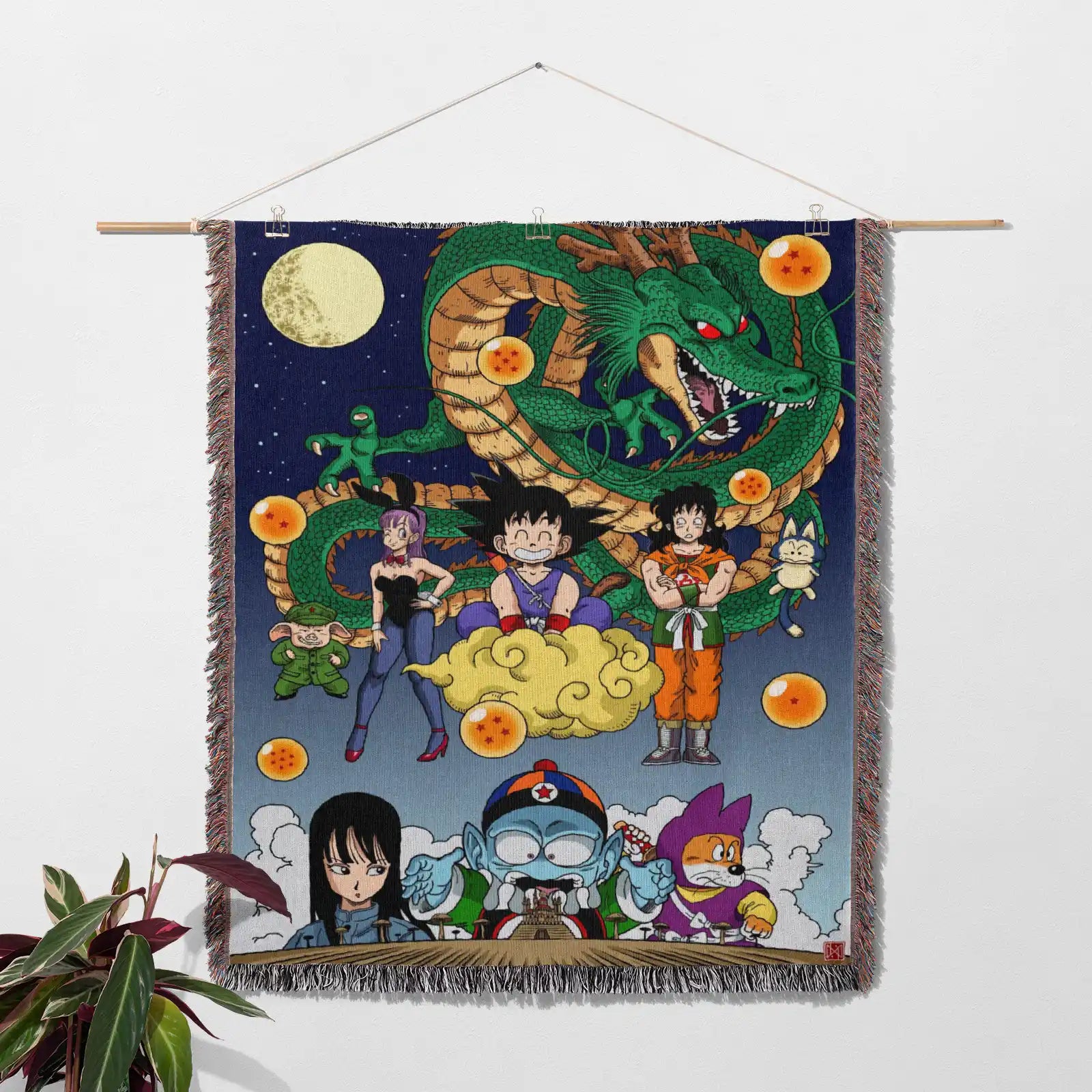 Dragon Ball Woven Throw Blanket Tapestry – Personality Anime Room Decor Gift-Ⅱ