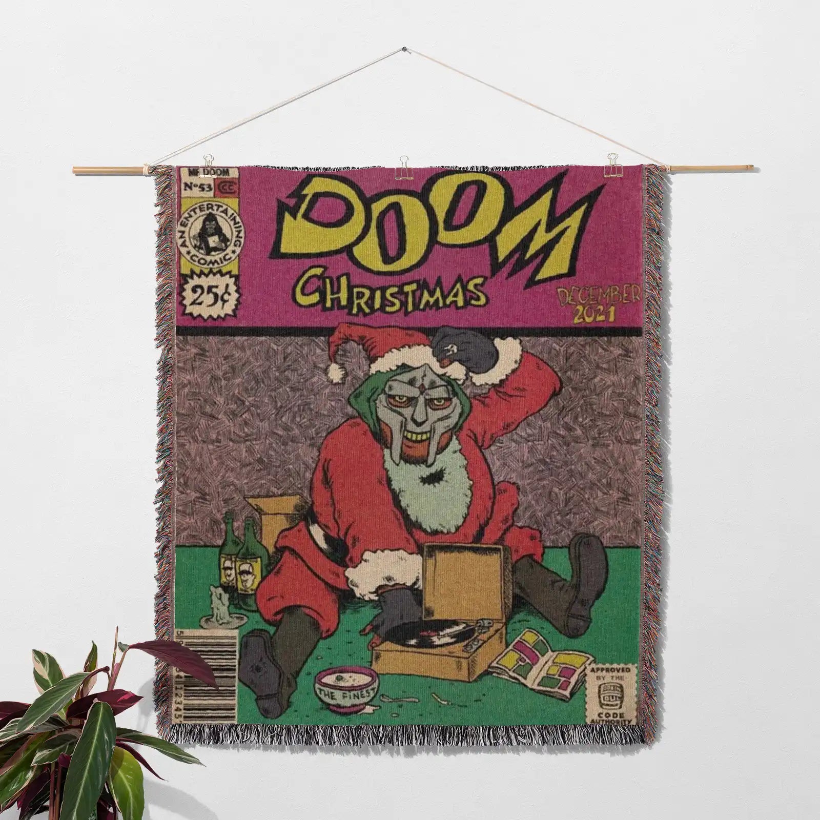 MF Doom Woven Throw Blanket Tapestry – Personality Anime Room Decor Gift-II