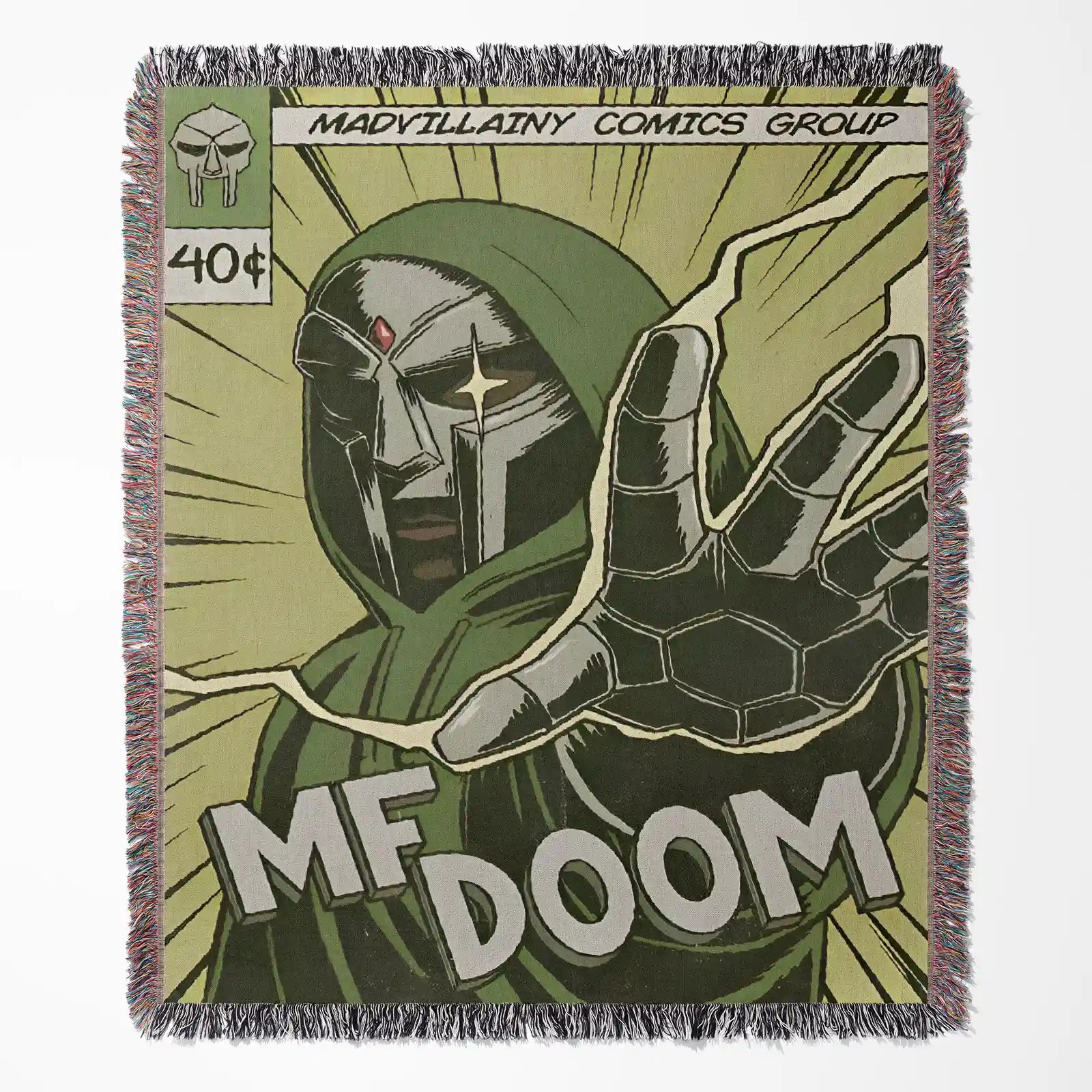 MF Doom Woven Throw Blanket Tapestry – Personality Anime Room Decor Gift-I