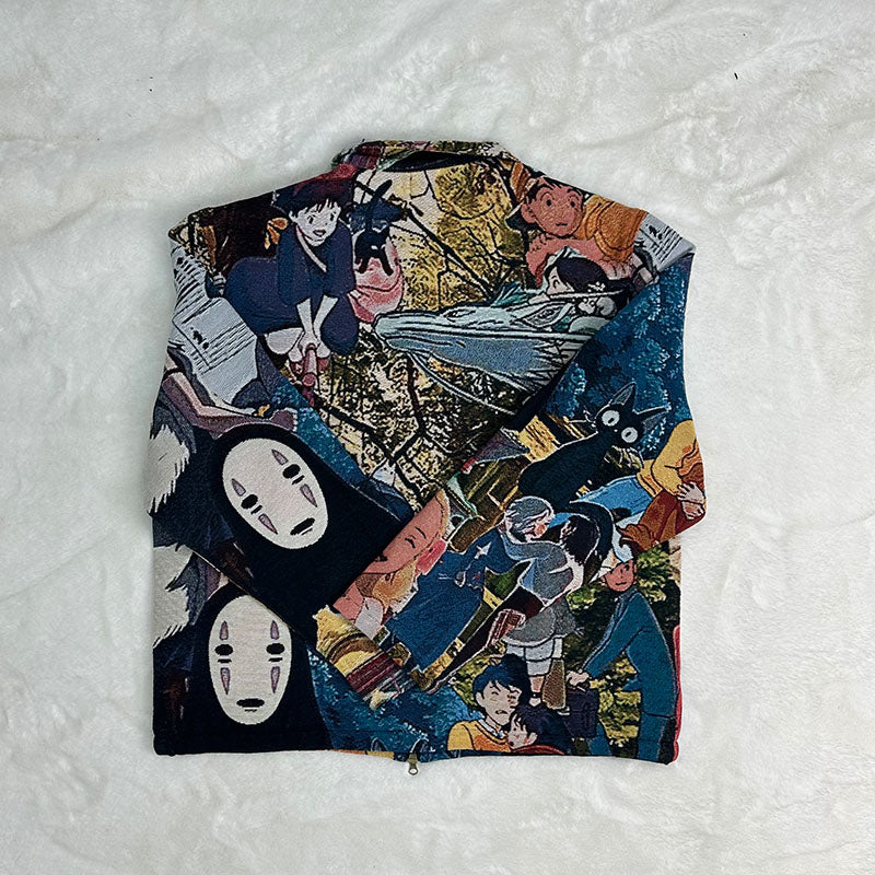 Miyazaki Hayao Anime Jacket-TAPESTRY