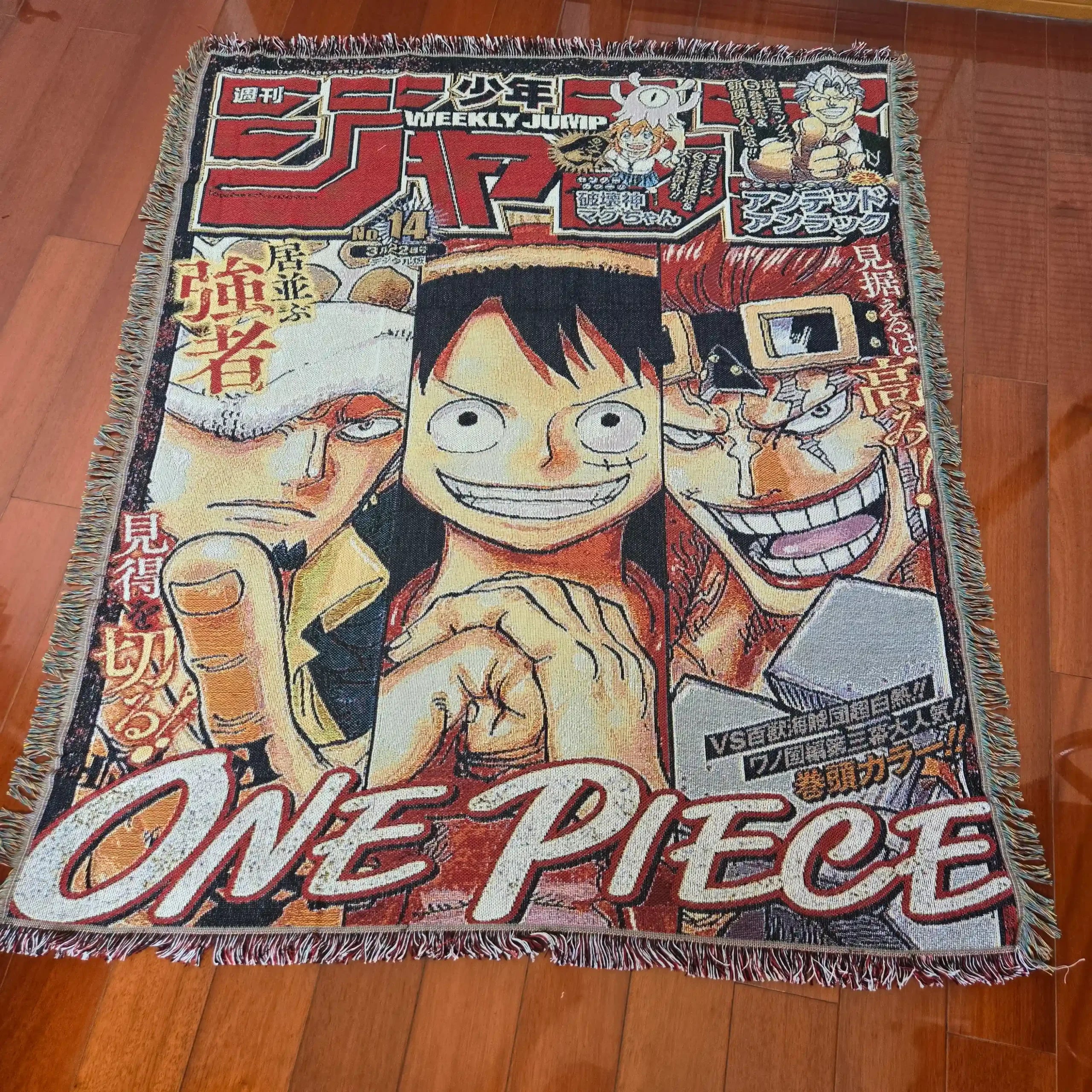 One Piece Woven Throw Blanket Tapestry – Personality Anime Room Decor Gift-Ⅴ