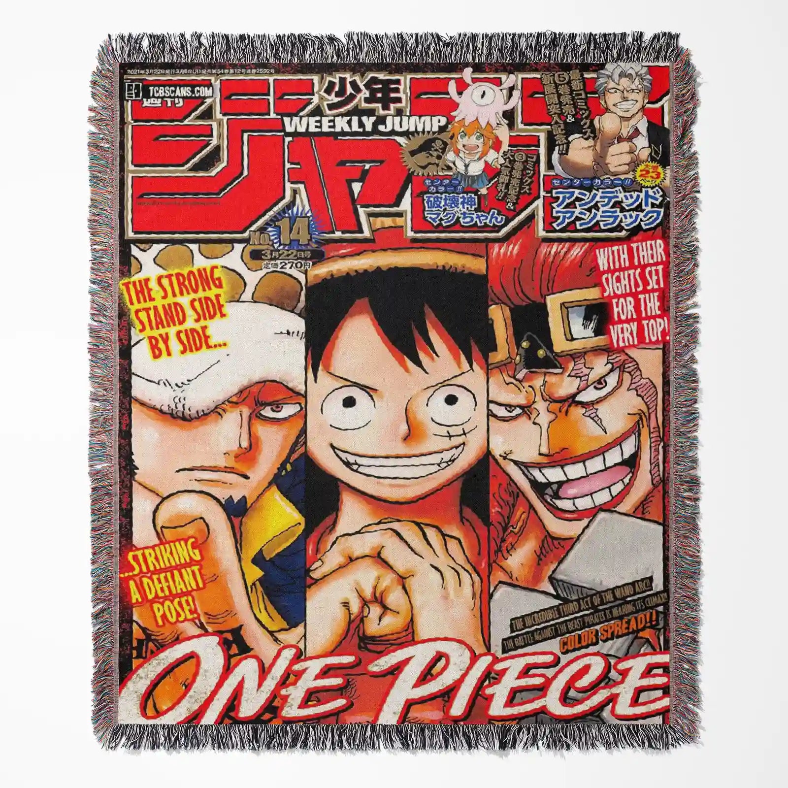 One Piece Woven Throw Blanket Tapestry – Personality Anime Room Decor Gift-Ⅴ