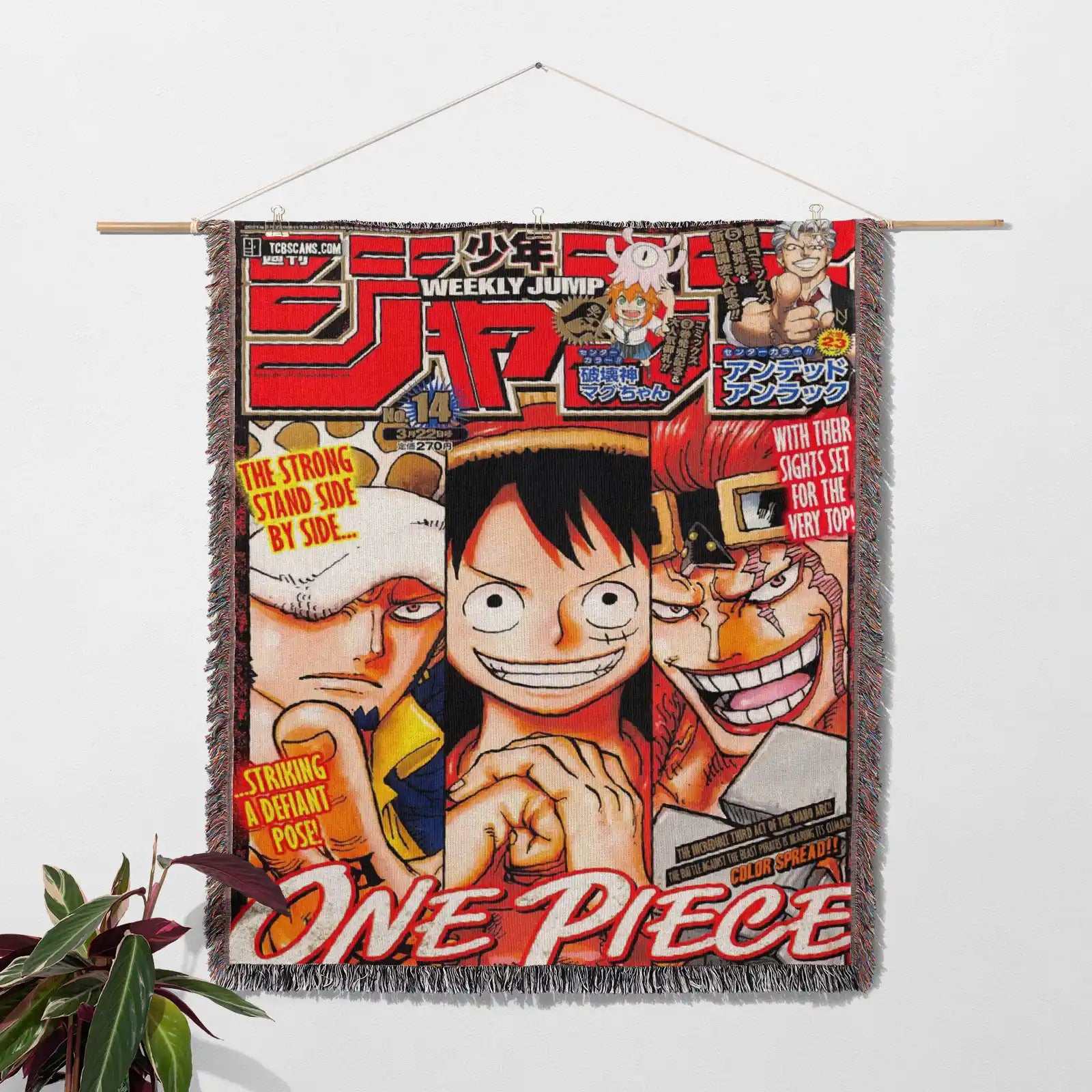 One Piece Woven Throw Blanket Tapestry – Personality Anime Room Decor Gift-Ⅴ