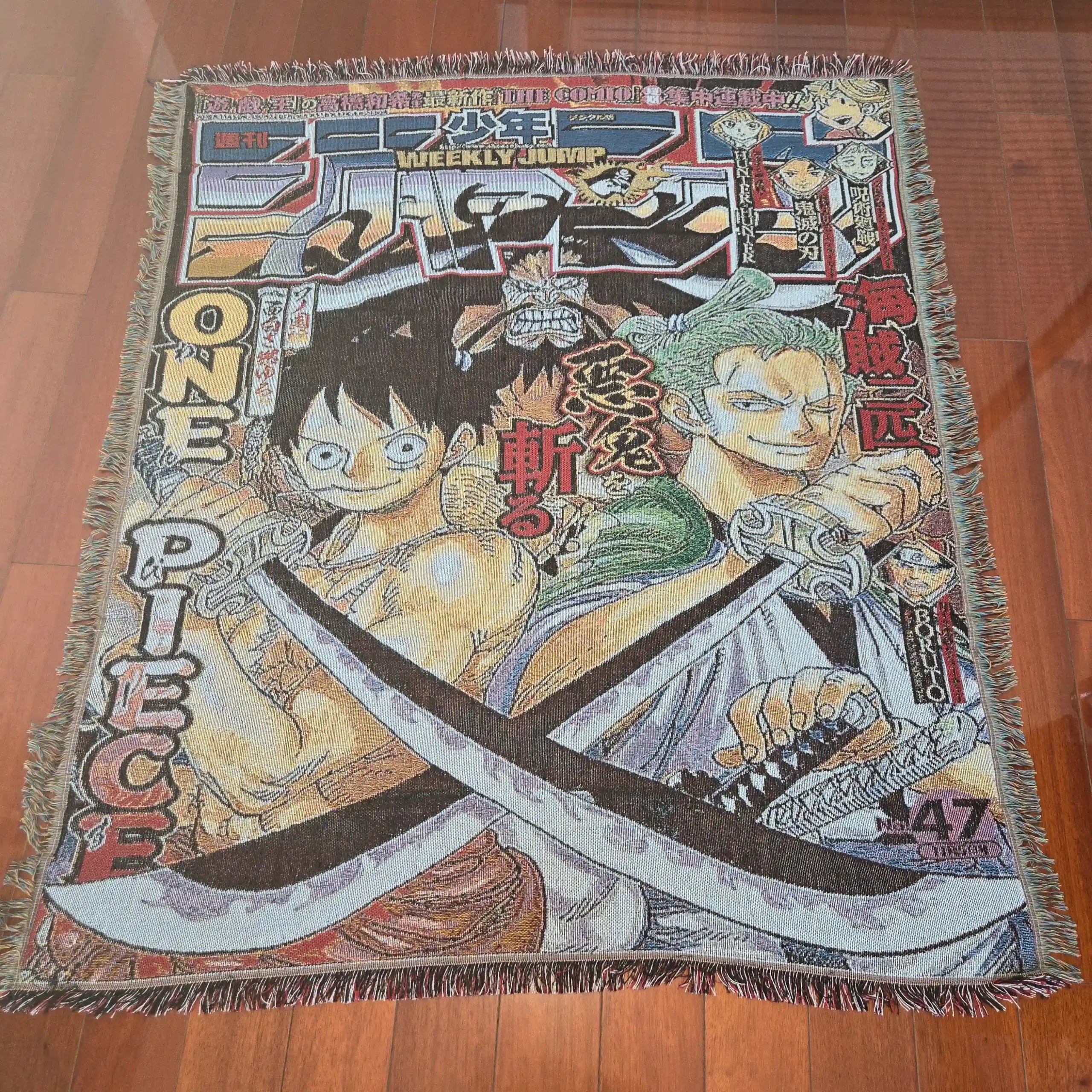 One Piece Woven Throw Blanket Tapestry – Personality Anime Room Decor Gift-Ⅳ