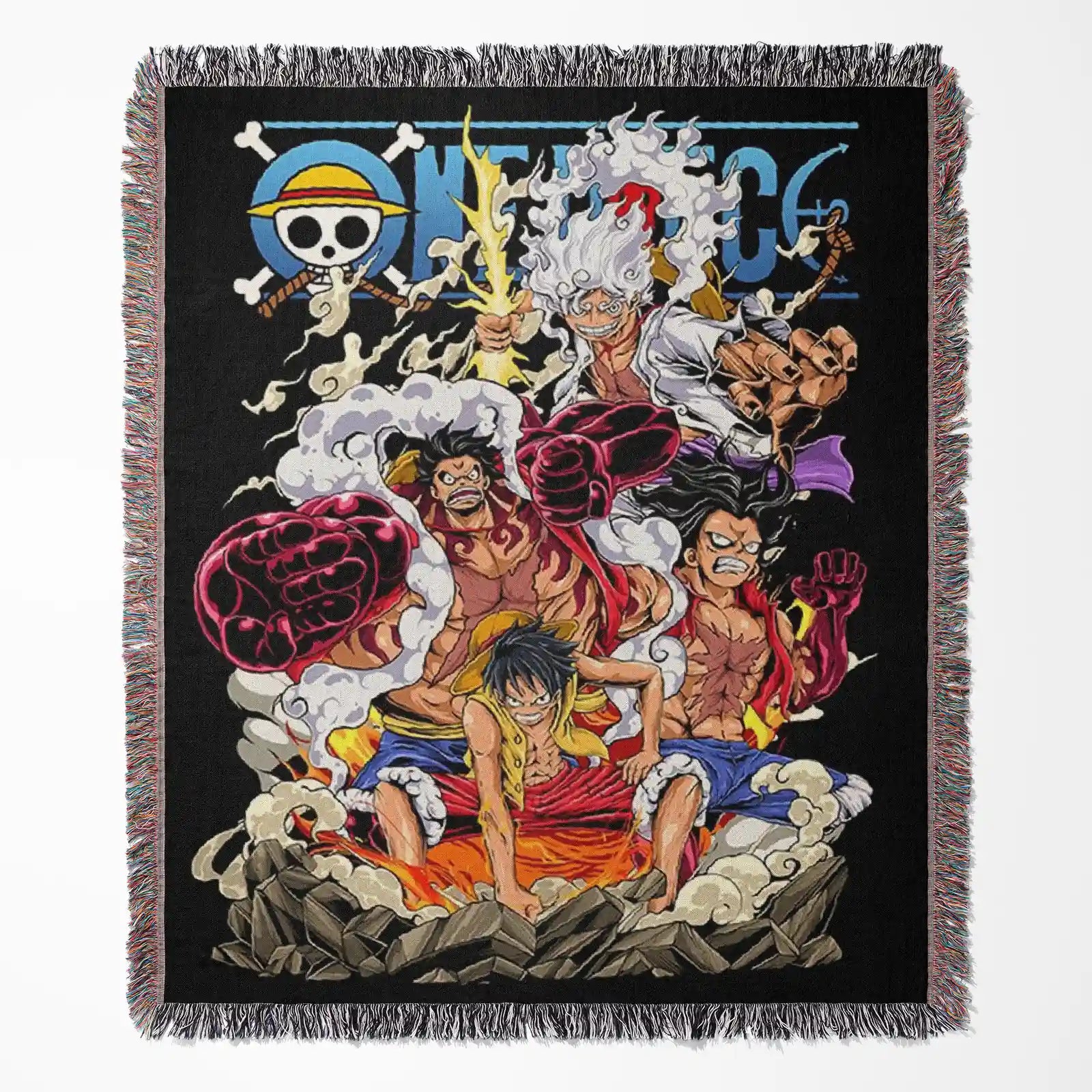 One Piece Woven Throw Blanket Tapestry – Personality Anime Room Decor Gift-Ⅰ