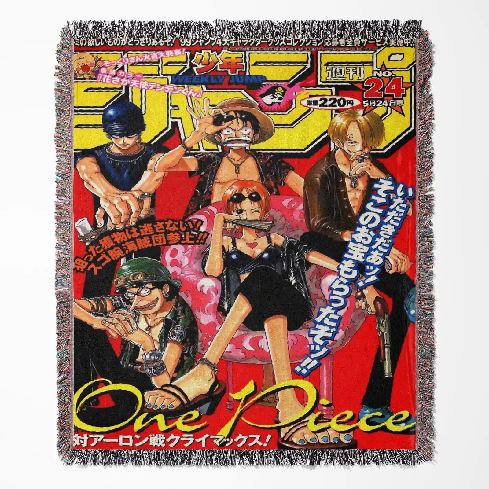 One Piece Woven Throw Blanket Tapestry – Personality Anime Room Decor Gift-Ⅱ