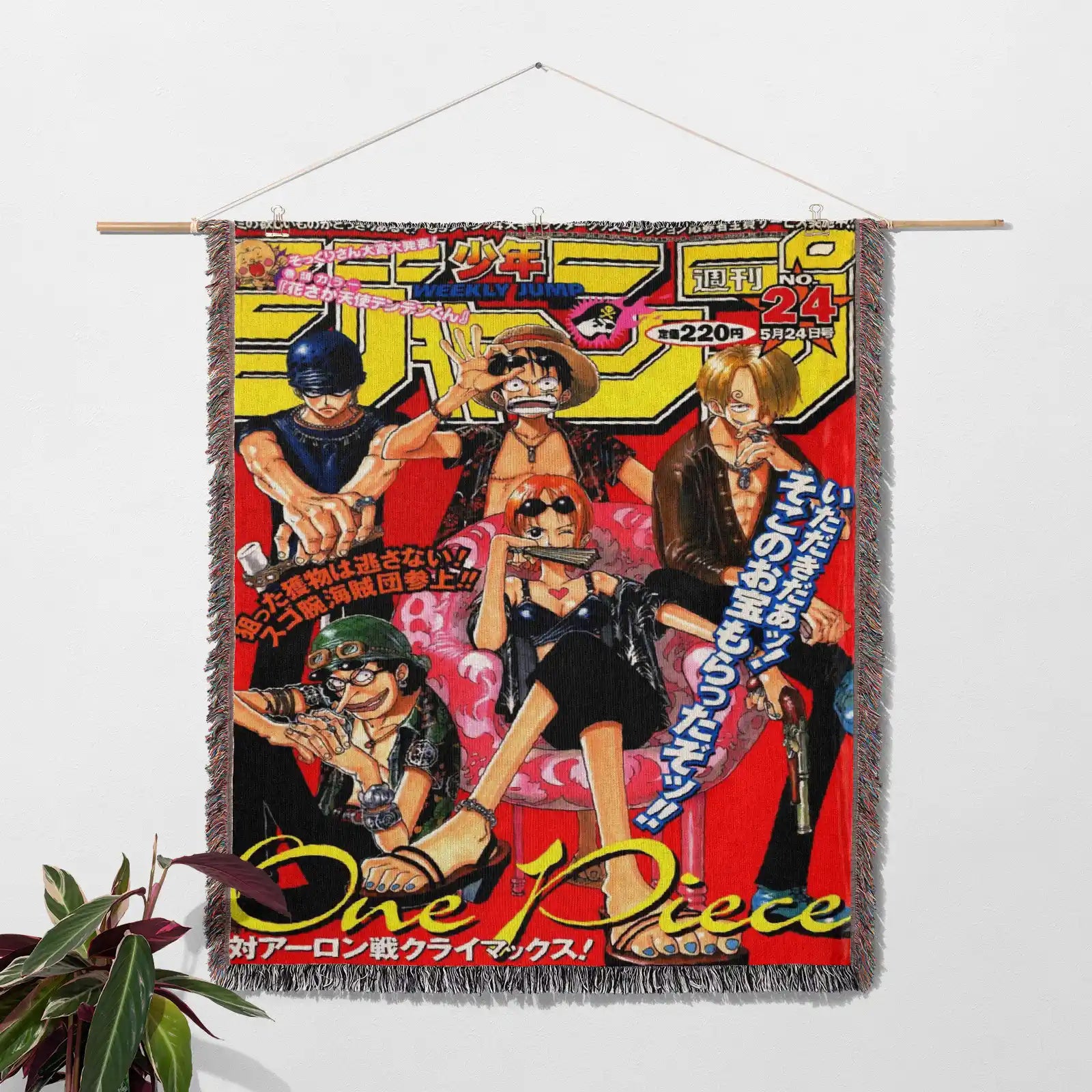 One Piece Woven Throw Blanket Tapestry – Personality Anime Room Decor Gift-Ⅱ